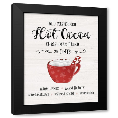 Old Fashioned Hot Chocolate Black Modern Wood Framed Art Print by Carpentieri, Natalie