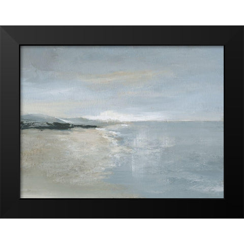 Quiet Morning Black Modern Wood Framed Art Print by Nan