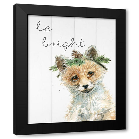 Be Bright Black Modern Wood Framed Art Print by Robinson, Carol