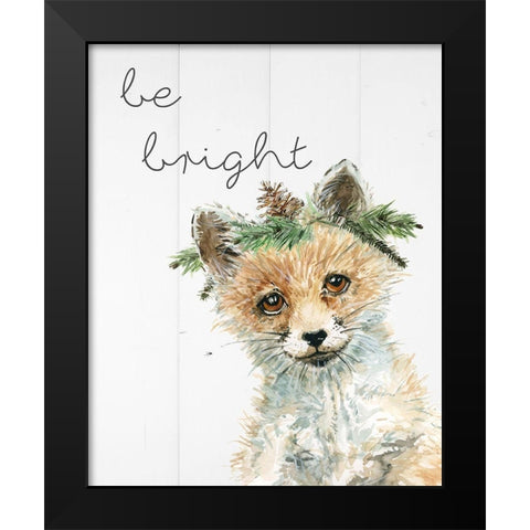 Be Bright Black Modern Wood Framed Art Print by Robinson, Carol