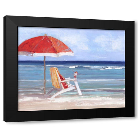 Tidal Watching Black Modern Wood Framed Art Print by Swatland, Sally