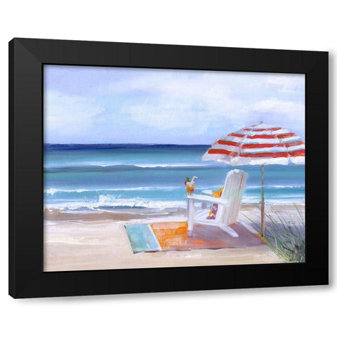 Tea by the Sea Black Modern Wood Framed Art Print with Double Matting by Swatland, Sally