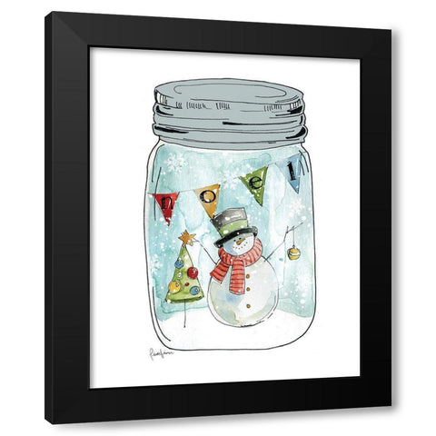 Snow Jar I Black Modern Wood Framed Art Print by Finn, Livi