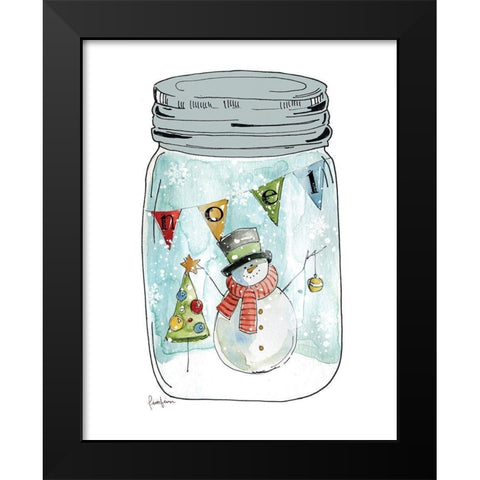 Snow Jar I Black Modern Wood Framed Art Print by Finn, Livi