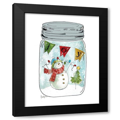Snow Jar II Black Modern Wood Framed Art Print by Finn, Livi