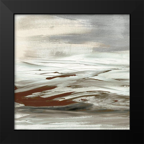 Tumultuous Earth Black Modern Wood Framed Art Print by Jill, Susan