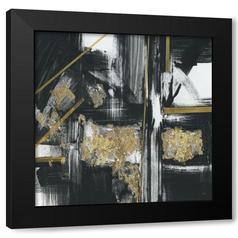 Ink to Paper Black Modern Wood Framed Art Print with Double Matting by Jill, Susan