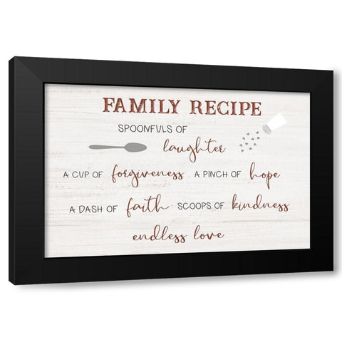 Endless Love Black Modern Wood Framed Art Print with Double Matting by CAD Designs