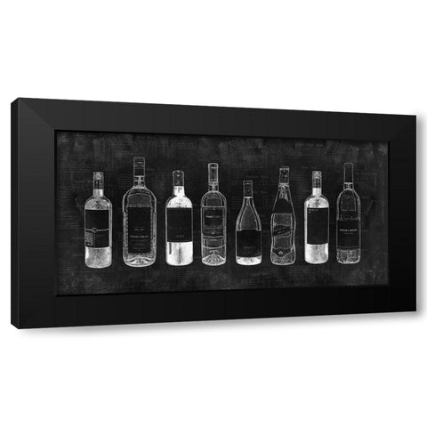 Wine Cellar Black Modern Wood Framed Art Print by Carpentieri, Natalie