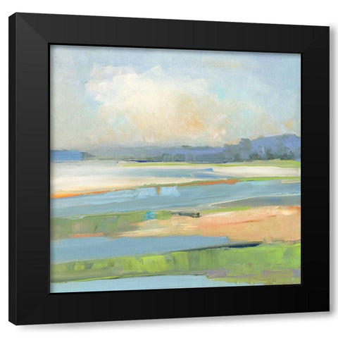 Pastel Coast Black Modern Wood Framed Art Print with Double Matting by Swatland, Sally