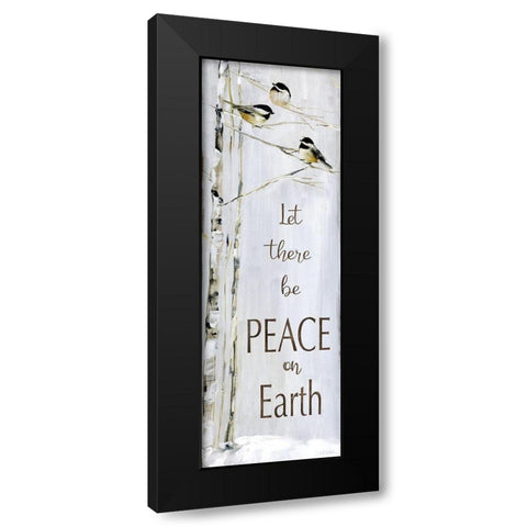 Winter Peace Black Modern Wood Framed Art Print with Double Matting by Swatland, Sally