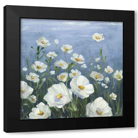 Field of Peace Black Modern Wood Framed Art Print with Double Matting by Swatland, Sally