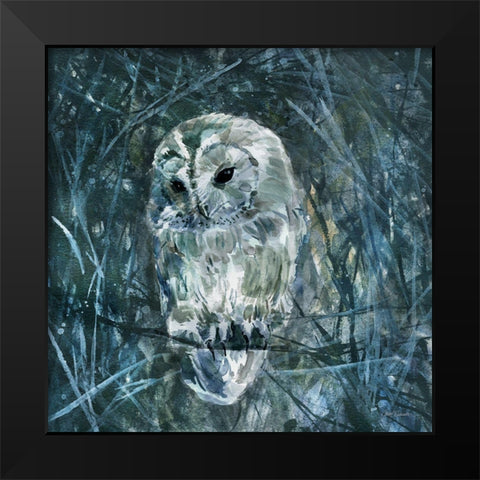 Deep in the Forest Black Modern Wood Framed Art Print by Robinson, Carol