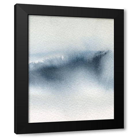 Summer Rain I Black Modern Wood Framed Art Print with Double Matting by Robinson, Carol