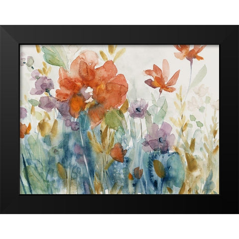 Timeless Garden Black Modern Wood Framed Art Print by Robinson, Carol
