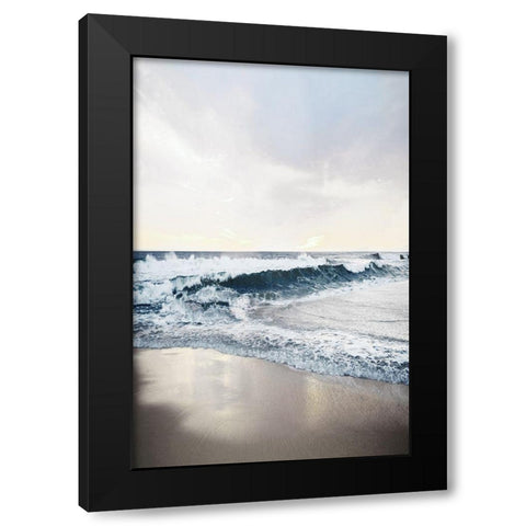 Shimmering Tides Black Modern Wood Framed Art Print by Carpentieri, Natalie