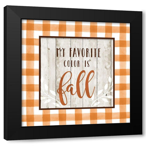Favorite Color Black Modern Wood Framed Art Print by Murray, Amanda