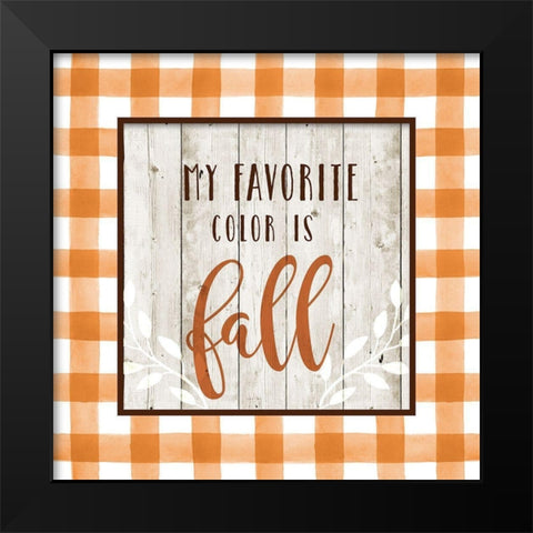 Favorite Color Black Modern Wood Framed Art Print by Murray, Amanda