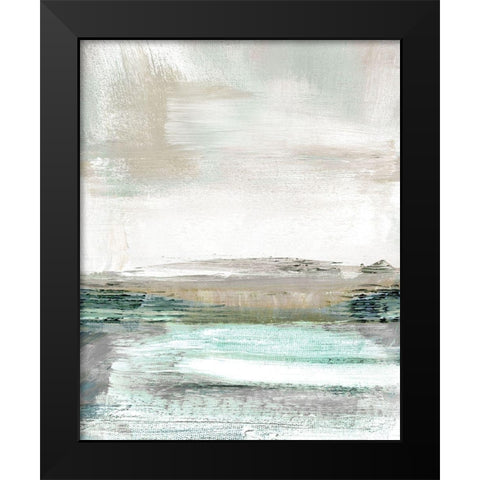 Summer Teal I Black Modern Wood Framed Art Print by Shapiro, Judith