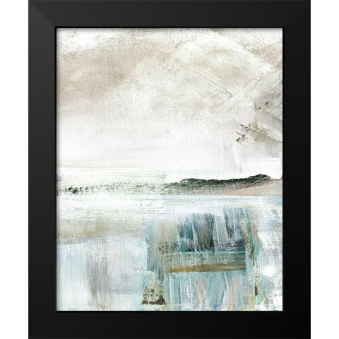 Summer Teal II Black Modern Wood Framed Art Print by Shapiro, Judith