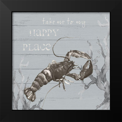 Seaside Sentiment III Black Modern Wood Framed Art Print by Robinson, Carol