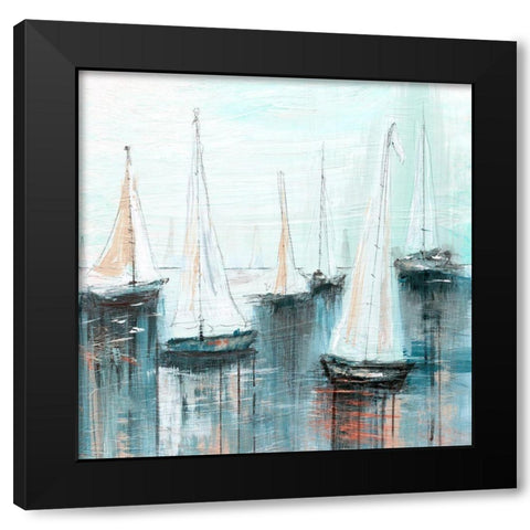 Fair Winds Black Modern Wood Framed Art Print with Double Matting by Jill, Susan