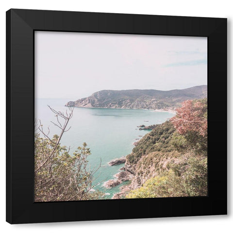 Capri Black Modern Wood Framed Art Print by Jill, Susan