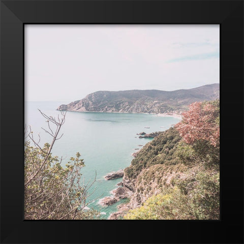 Capri Black Modern Wood Framed Art Print by Jill, Susan