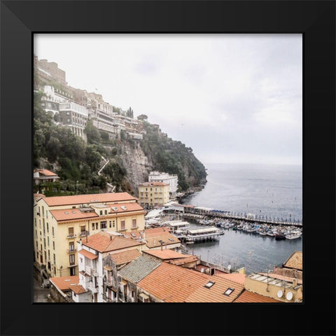 Sorrento Black Modern Wood Framed Art Print by Jill, Susan
