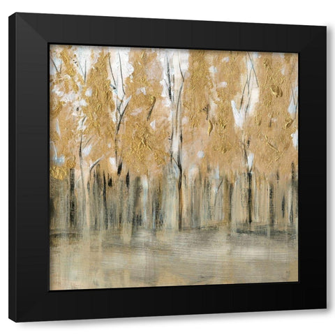 Golden Fall Black Modern Wood Framed Art Print with Double Matting by Jill, Susan