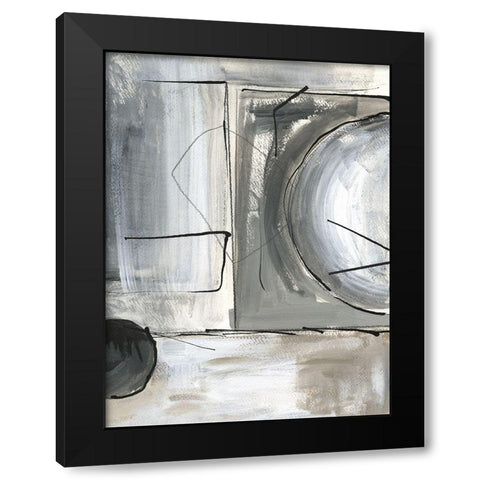 Rounding the Bend I Black Modern Wood Framed Art Print with Double Matting by Jill, Susan
