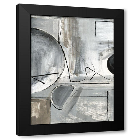 Rounding the Bend II Black Modern Wood Framed Art Print with Double Matting by Jill, Susan