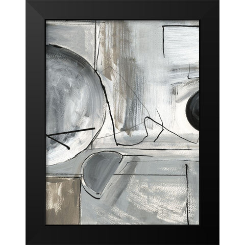 Rounding the Bend II Black Modern Wood Framed Art Print by Jill, Susan