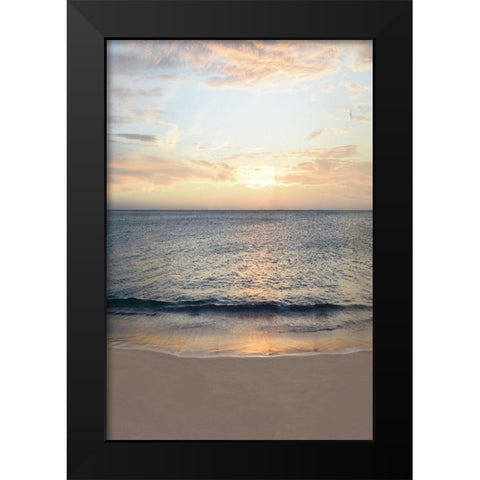 Calm Seas Black Modern Wood Framed Art Print by Carpentieri, Natalie