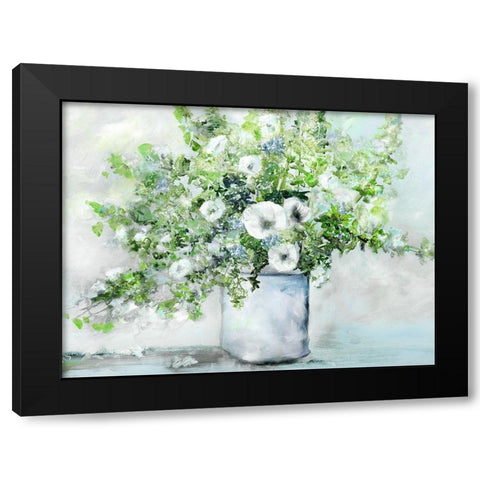 Fancy Farmgirl Fresh Black Modern Wood Framed Art Print with Double Matting by Brooks, Donna