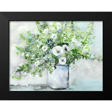 Fancy Farmgirl Fresh Black Modern Wood Framed Art Print by Brooks, Donna