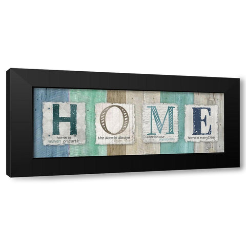 Home Black Modern Wood Framed Art Print with Double Matting by Robinson, Carol