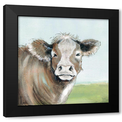 Out to Pasture I Black Modern Wood Framed Art Print with Double Matting by Tava Studios
