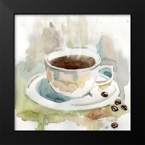 Soft Mornign Blend II Black Modern Wood Framed Art Print by Robinson, Carol