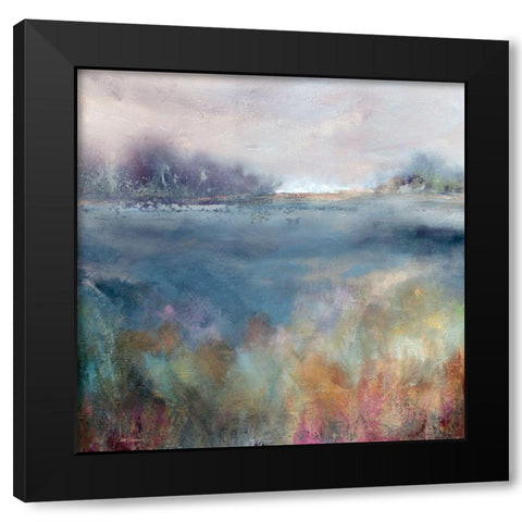 Prairie At Dawn Black Modern Wood Framed Art Print by Robinson, Carol