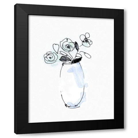 Petite Arrangement I Black Modern Wood Framed Art Print by Swatland, Sally