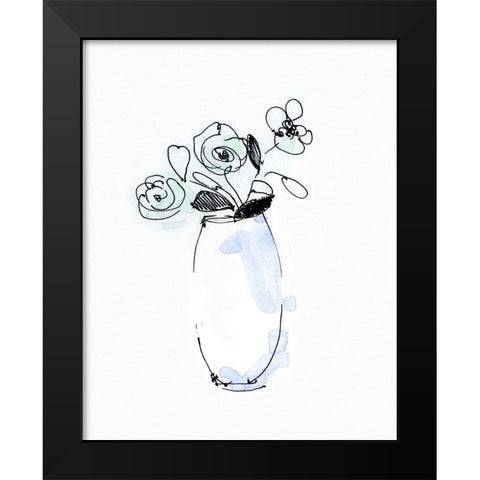 Petite Arrangement I Black Modern Wood Framed Art Print by Swatland, Sally