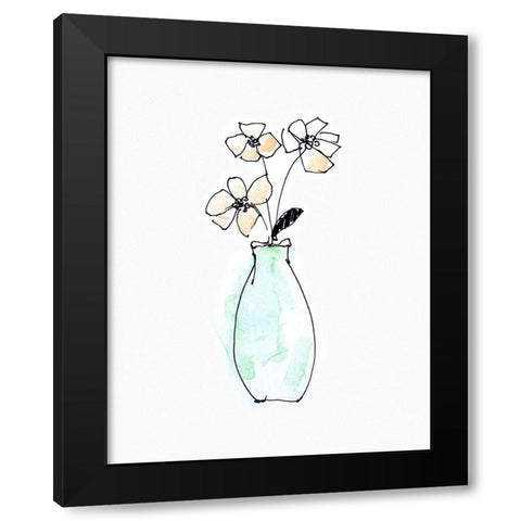 Petite Arrangement III Black Modern Wood Framed Art Print with Double Matting by Swatland, Sally