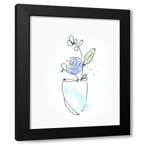 Petite Arrangement V Black Modern Wood Framed Art Print by Swatland, Sally