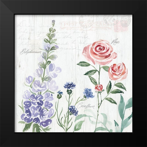 Garden Love Letters II Black Modern Wood Framed Art Print by Brockmon, Kristen