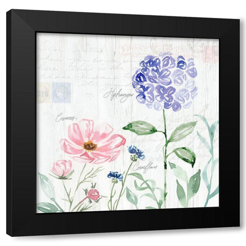 Garden Love Letters III Black Modern Wood Framed Art Print by Brockmon, Kristen