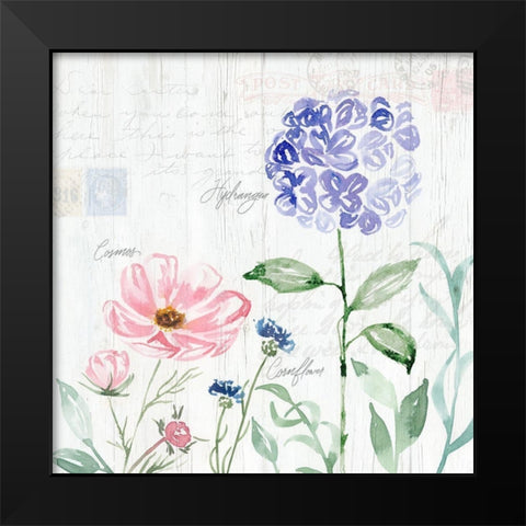 Garden Love Letters III Black Modern Wood Framed Art Print by Brockmon, Kristen