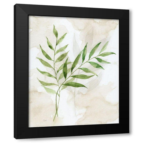 Botanical Bliss I Black Modern Wood Framed Art Print by Nan