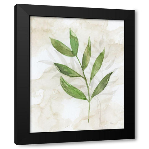 Botanical Bliss II Black Modern Wood Framed Art Print with Double Matting by Nan