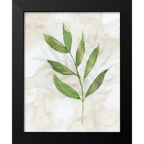 Botanical Bliss II Black Modern Wood Framed Art Print by Nan